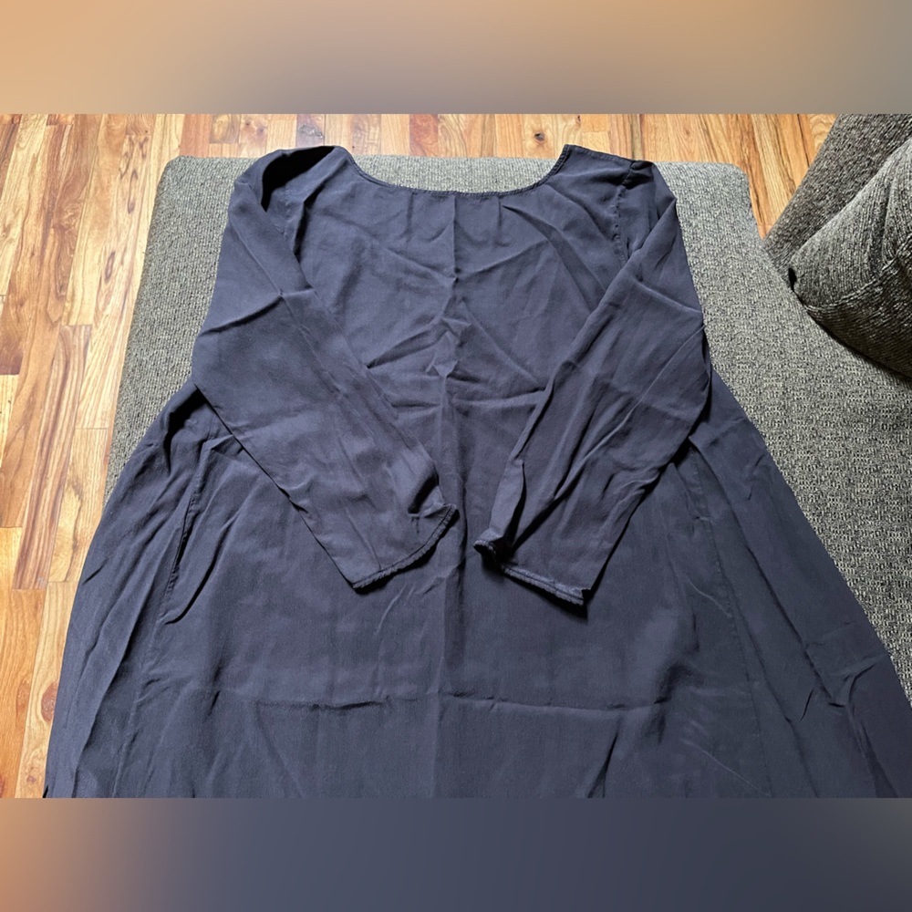 Gaia Conceptions Everyday Wanderer Silk Crepe long flowy maxi dress brand new - Picture 9 of 16